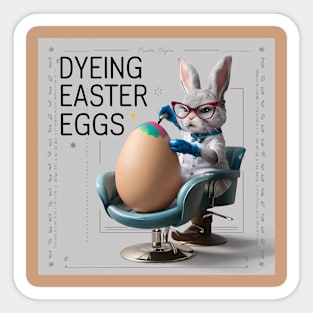 Dyeing Easter Eggs Sticker